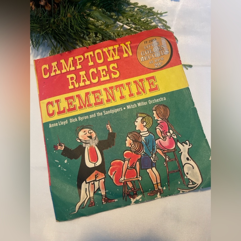 Vintage 1950s Little Golden Records 45 RPM – “Camptown Races / Clementine”